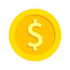 Dollar coin icon