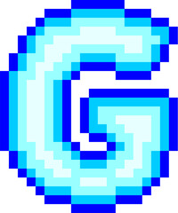 Pixelated Alphabet Letter G