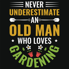 Best awesome gardening typographic tshirt design
