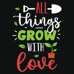 Best awesome gardening typographic tshirt design