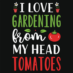 Best awesome gardening typographic tshirt design