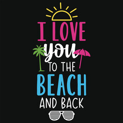 Best awesome summer sea beaches typography tshirt design