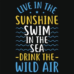 Obraz premium Best awesome summer sea beaches typography tshirt design