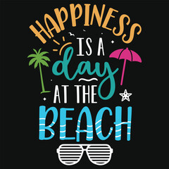 Obraz premium Best awesome summer sea beaches typography tshirt design