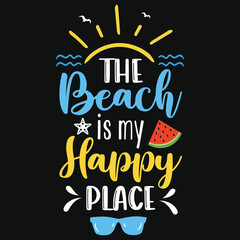 Best awesome summer sea beaches typography tshirt design