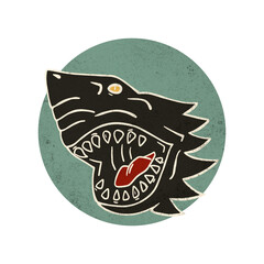 Shark Head Classic Logo