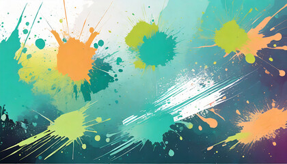 abstract paint splashes set for design use splatter template set grunge vector illustration background