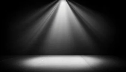 Foto op Plexiglas black background with spotlight © Emanuel
