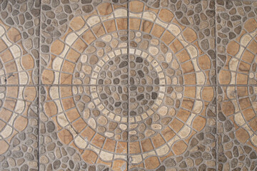 Middle-eastern mosaics floor pattern.