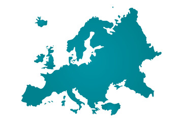 Fototapeta na wymiar Europe map illustration. Vector design.