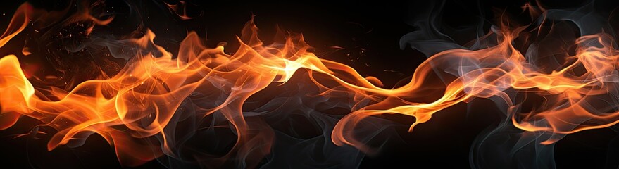 fire image flame burnt ember wallpaper on black background, in the style of accurate and detailed