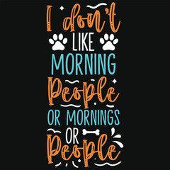 Best awesome dogs typography tshirt design