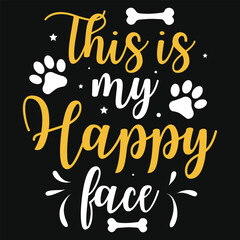 Best awesome dogs typography tshirt design