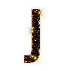Sparkling bokeh alphabet letters from A to Z, isolated on transparent background, uppercase. This is a part of a set which also includes numbers, symbols, and frames
