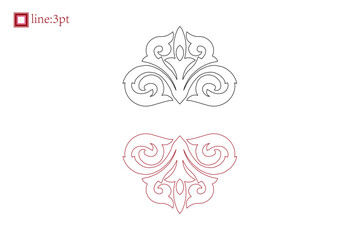 Luxury festive Chinese oriental traditional culture premium classical decoration red gold line art design vector illustration. Covers, greeting cards, logos, packaging, posters, backgrounds -Greeting 