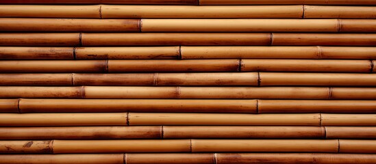 Faux bamboo pattern on brown backdrop