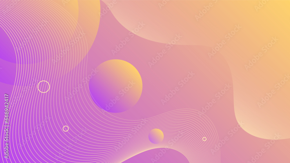 Canvas Prints modern abstract background with ave fluid liquid motion and orange purple gradient color