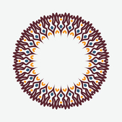 decorative round frame. Vector design elements.