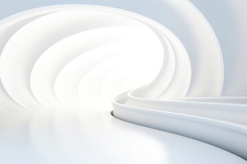 Fototapeta premium Abstract futuristic architecture background, Minimal technology white backdrop