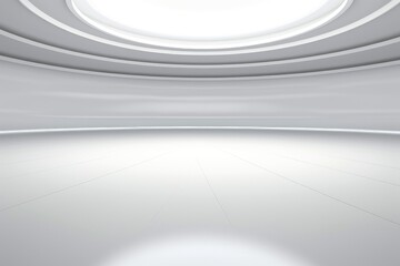 Abstract futuristic architecture background, Minimal technology white backdrop