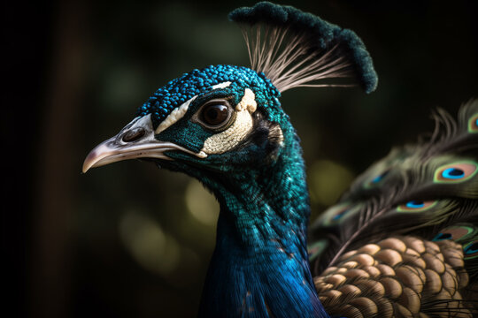 Close up of a Peacock