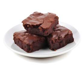 a plate of mouth-watering brownies 