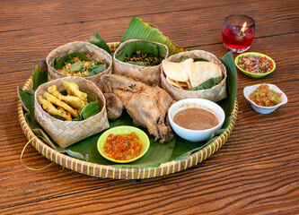Ingkung Ayam, a traditional food from Yogyakarta, Indonesia