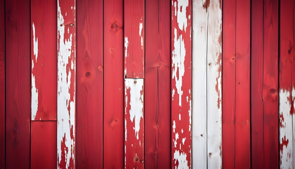 colorful red and white painted wood panel background style