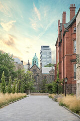 Beautiful view of the University of Toronto, Canada