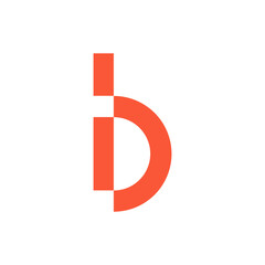 Monogram initial b letter mark logo design. Monogram design vector b logo. Monogram initial letter mark b logo. Design simple b monogram