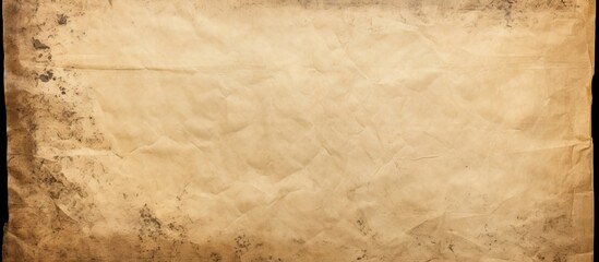 Aged paper sheet with dust and stains vintage art concept