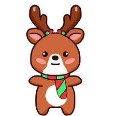 cute cartoon animals Bright on Christmas Day