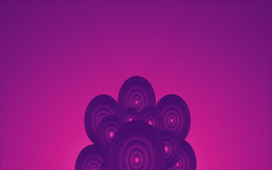 unique vector design abstract circle with magenta red color gradient background