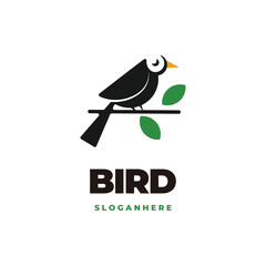 modern bird logo vector