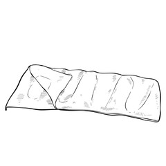 slippingbag  camping illustration handdrawn 