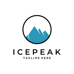 ice Peak logo design template