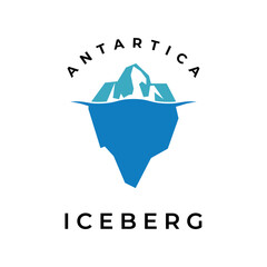 iceberg mount logo vector illustration template icon graphic design