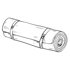 mattress hand drawn illustration