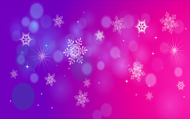 abstract background snowflake with gradient colorful wallpaper design for merry christmas