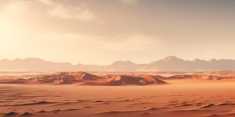 Fototapeta na wymiar The Rocky And Desert Surface.Desert Landscape with Rocky Terrain 