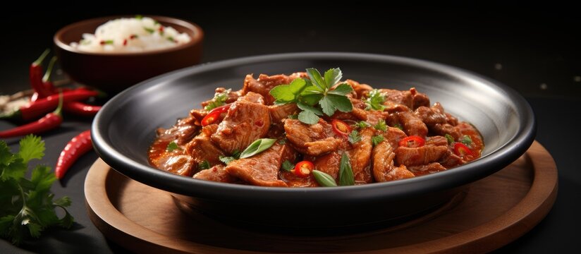 Panang curry with pork