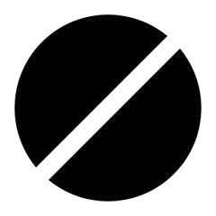 A large pill symbol in the center. Isolated black symbol