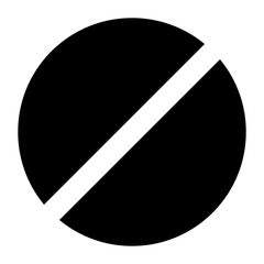 A large pill symbol in the center. Isolated black symbol