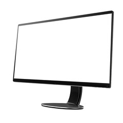 modern black computer monitor with minimalist design