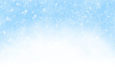 空を舞う粉雪の背景イラスト