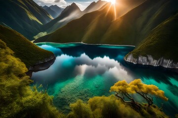 Breathtaking nature photos capturing the world's beauty, a collection of diverse landscapes, from...