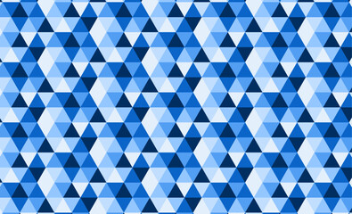 Abstract blue triangular geometric pattern background