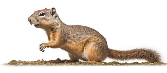 Consuming Eurasian Ground Squirrel Spermophilus citellus