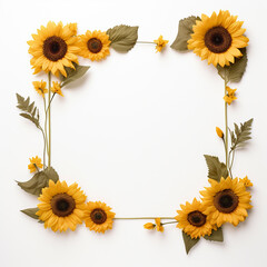Sunflower Frame Simplicity Clean White Bliss