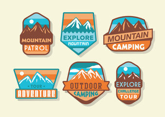 ADVENTURE BADGE PATCH DESIGN SET PACK